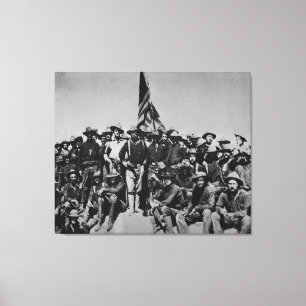 Teddy's Colts Teddy Roosevelt Rough Riders 1898 Canvas Print