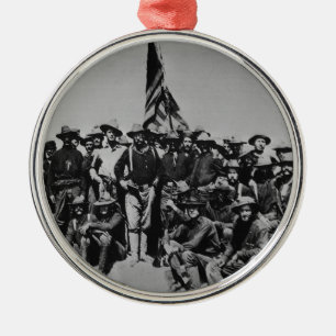 Teddy's Colts Teddy Roosevelt Rough Riders 1898 Metal Ornament