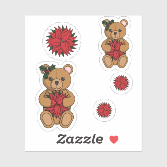 Teddy's Gift Contour Sticker (Sheet)