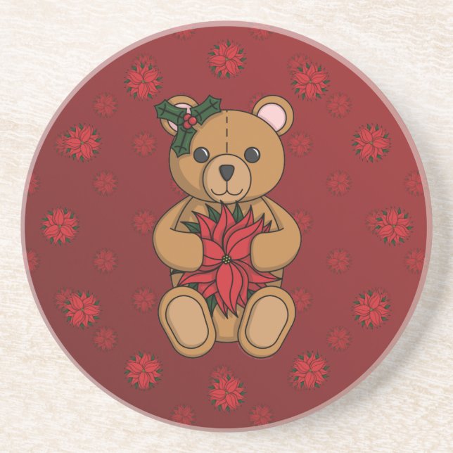 Teddy's Gift Stone Coaster (Front)