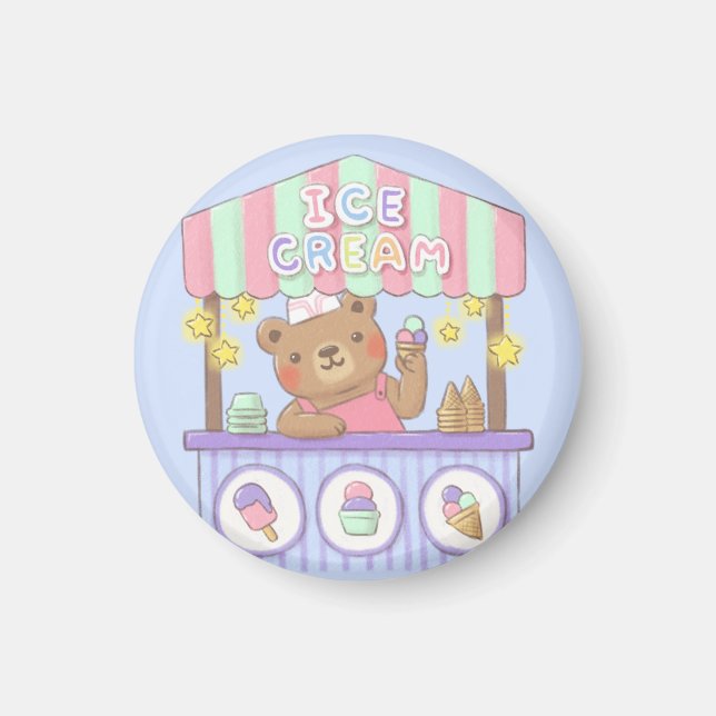 Teddy's Ice Cream Parlor Magnet (Front)