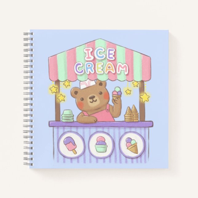 Teddy's Ice Cream Parlor Notebook (Front)