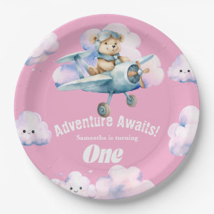 Teddy's Sky-High Soiree: A First Birthday Paper Plate