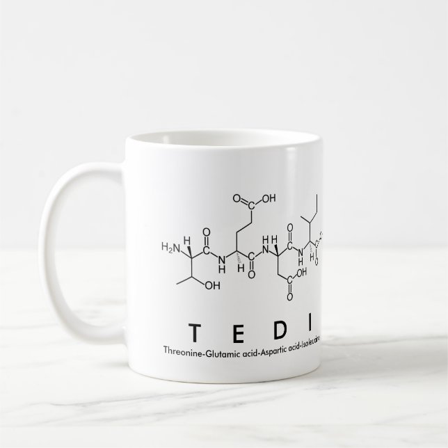 Tedi peptide nom mug (Gauche)
