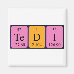 Tedi periodic table name magnet