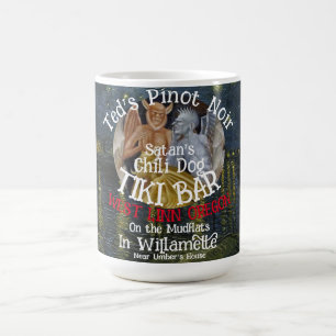 Ted's Pinot Noir Satan's Chili Dog Tiki Bar Coffee Mug