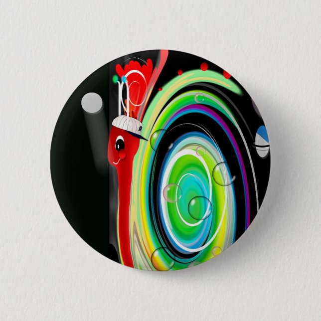 TedTheSnail 2 Inch Round Button (Front)