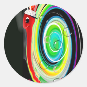 TedTheSnail Classic Round Sticker