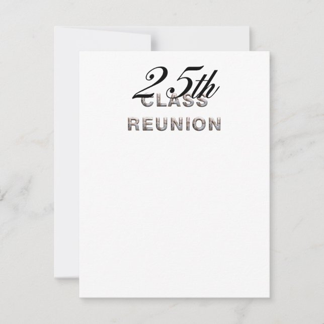TEE 25th Class Reunion Invitation (Front)