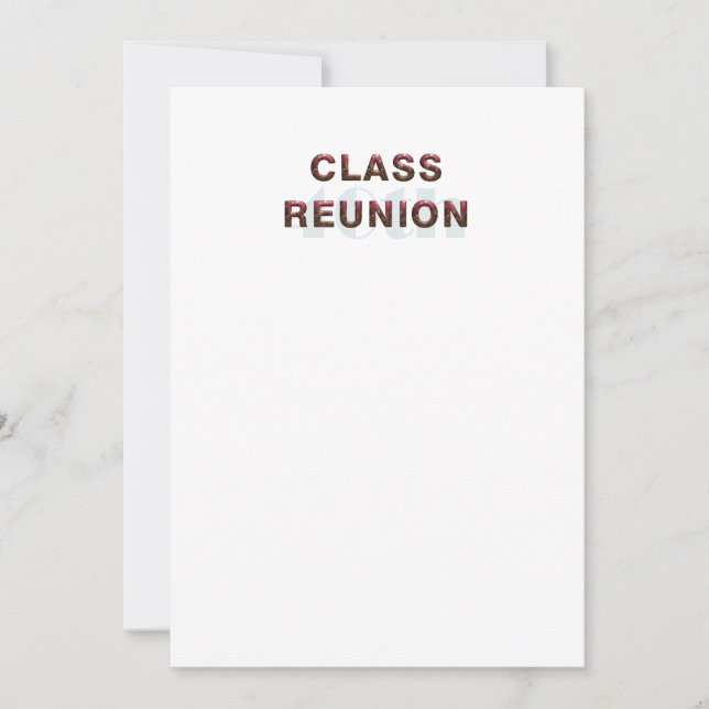 TEE 40th Classr Reunion Invitation (Front)
