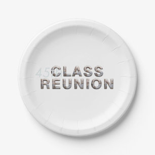 TEE 45th Class Reunion Paper Plate