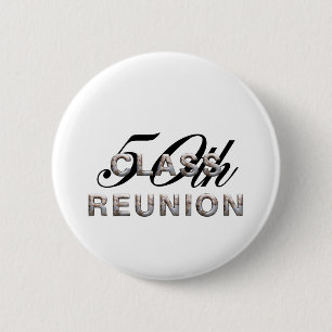 TEE 50th Class Reunion 2 Inch Round Button
