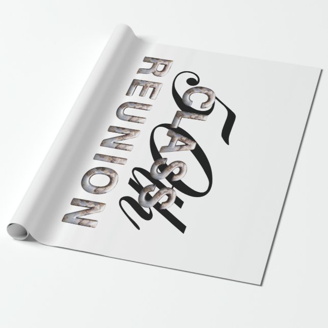 TEE 50th Class Reunion Wrapping Paper (Unrolled)