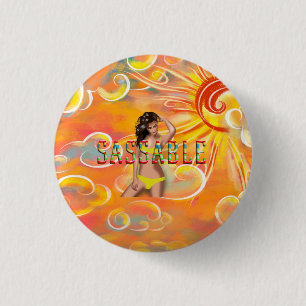 TEE Be Sassable 1 Inch Round Button