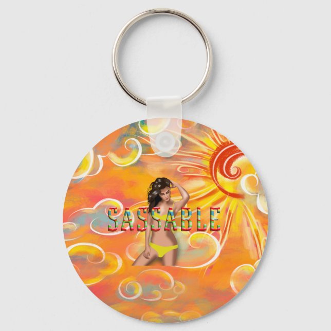 TEE Be Sassable Keychain (Front)