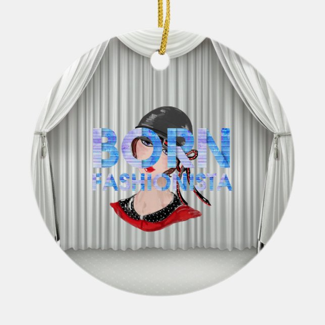 TEE Born Fashionista Ornament (Front)