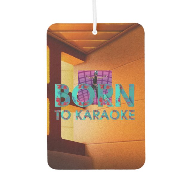 TEE Born to Karaoke Air Freshener (Front)