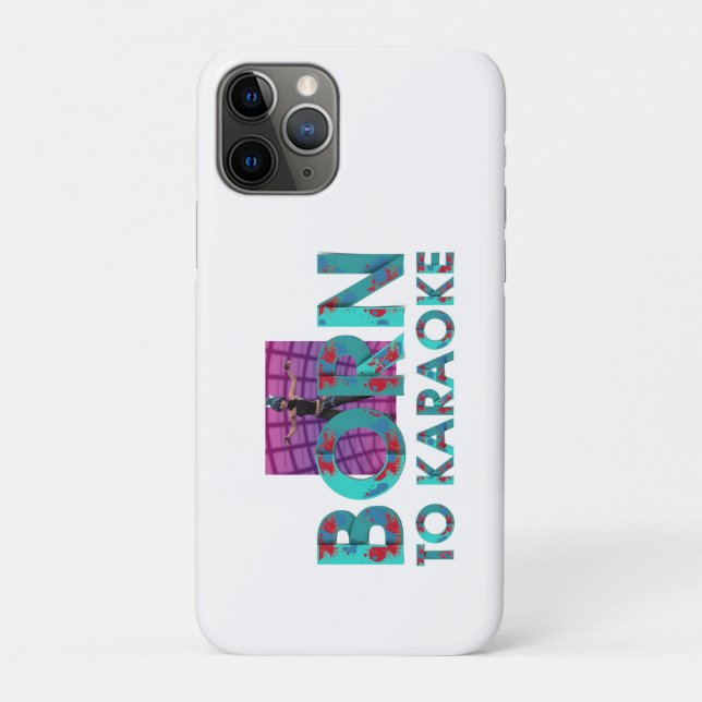 TEE Born to Karaoke Case-Mate iPhone Case (Back)