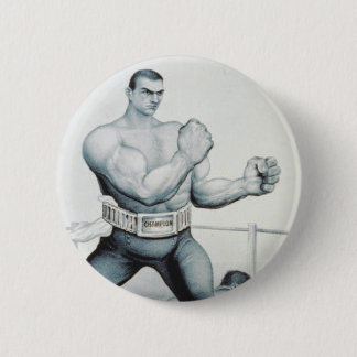TEE Boxing 2 Inch Round Button