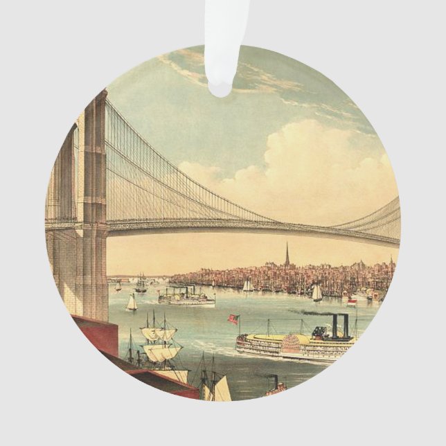 TEE Brooklyn Bridge Ornament (Front)