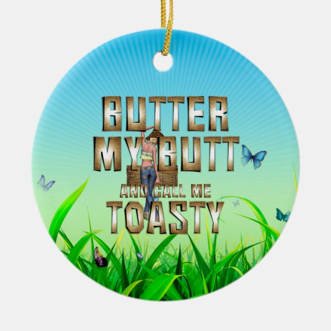 TEE Call Me Toasty Ceramic Ornament (Front)