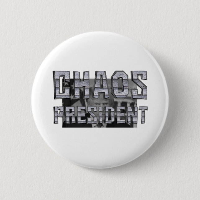 TEE Chaos President 2 Inch Round Button (Front)