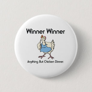 TEE Chicken Dinner 2 Inch Round Button