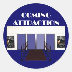 TEE Coming Attraction Classic Round Sticker