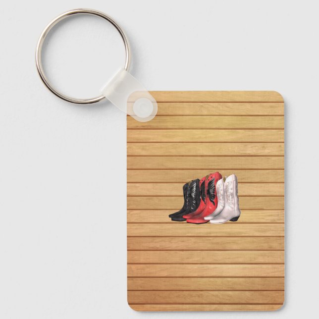 TEE Country Boots Keychain (Front)