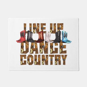 TEE Country Line Dance Doormat