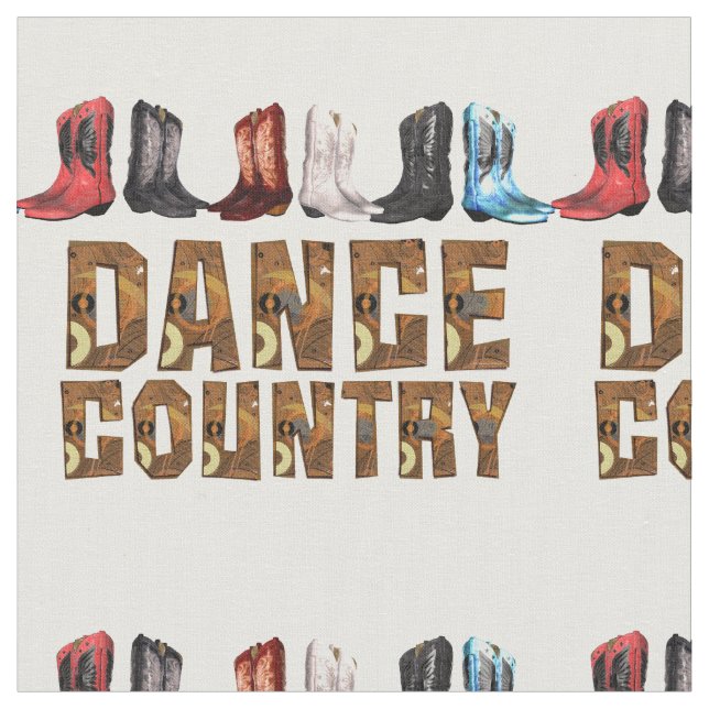TEE Country Line Dance Fabric (Close Up)