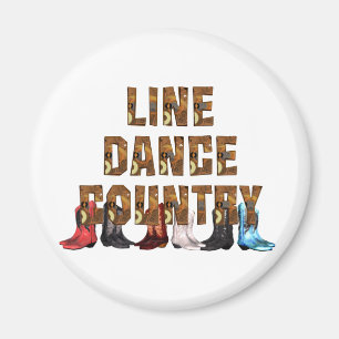 TEE Country Line Dance Magnet