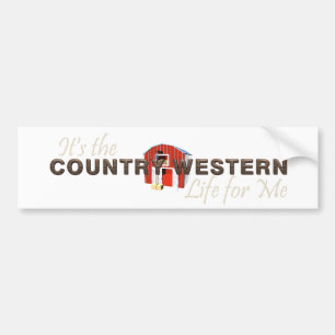 TEE Country Western Life Bumper Sticker