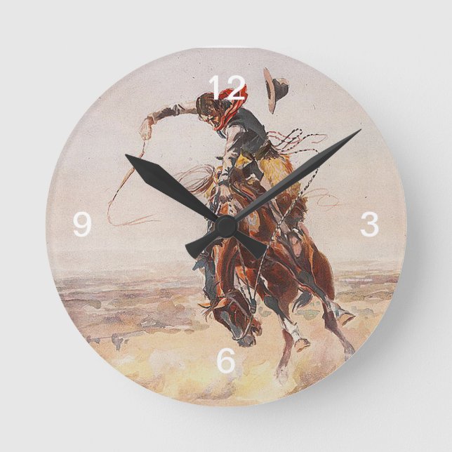 TEE Cowboy Life Round Clock (Front)