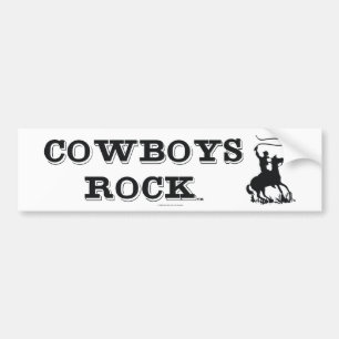TEE Cowboys Rock Bumper Sticker