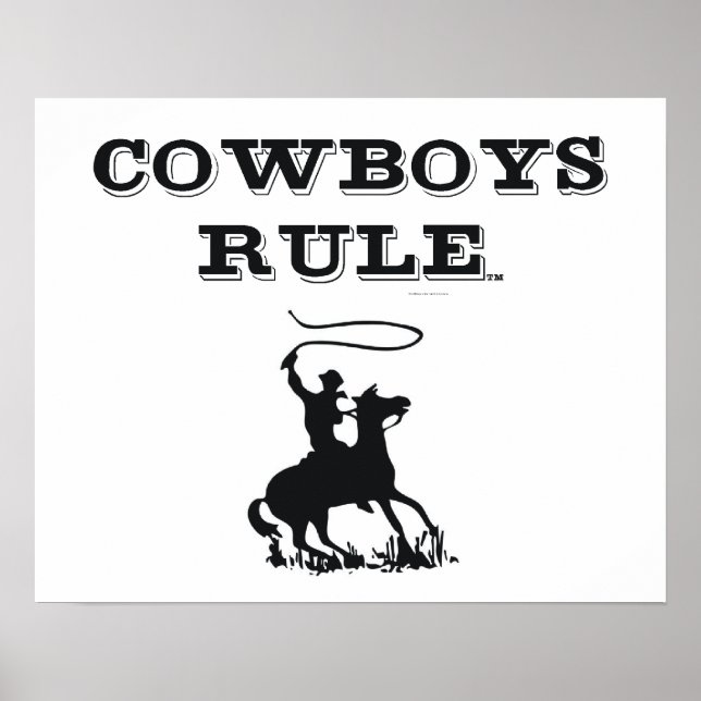 TEE Cowboys Rule Poster (Front)