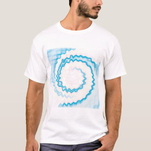 Tee cravate bleu blanc super funky T-shirt