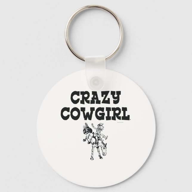 TEE Crazy Cowgirl Keychain (Front)