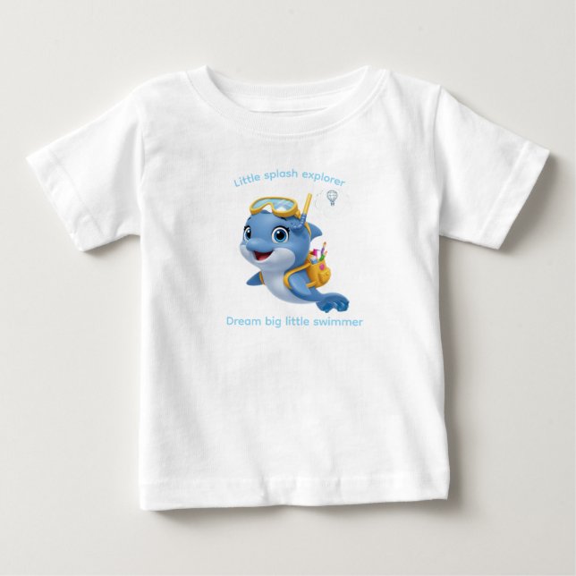 Tee dolphin,Little Splash Explorer (Front)