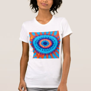 Tee Dye Orange & T-shirt bleu