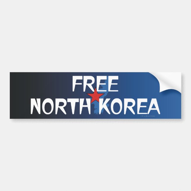 TEE Free North Korea Bumper Sticker (Front)