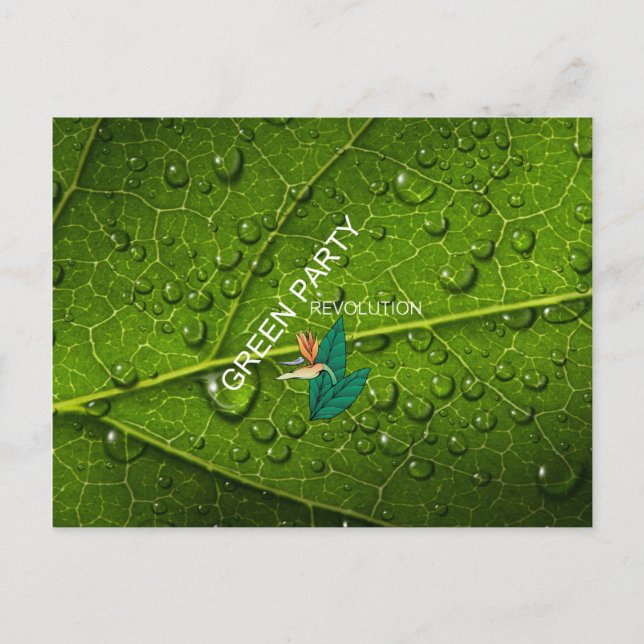 TEE Green Party Postcard (Front)