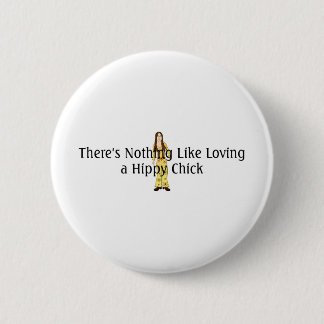 TEE Hippy Chick 2 Inch Round Button