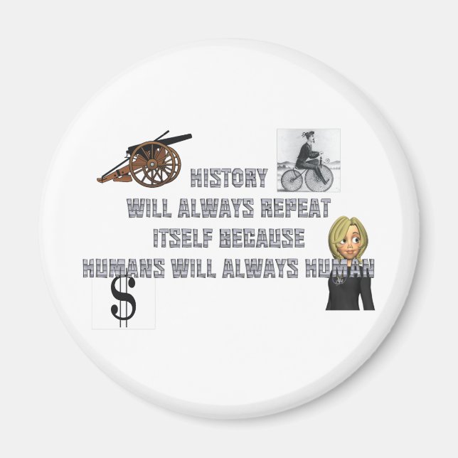 TEE Humans Always Human Magnets (Front)