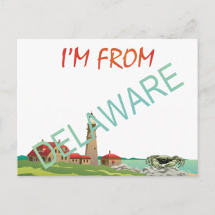 TEE I'm From Delaware Postcard