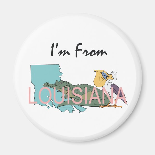 TEE I'm From Louisiana Magnet (Front)