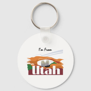 TEE I'm From Utah Keychain