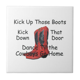 TEE Kick Up Those Boots Tile