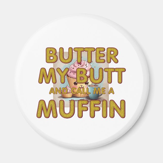 TEE M'appelle un Magnet muffin (Devant)