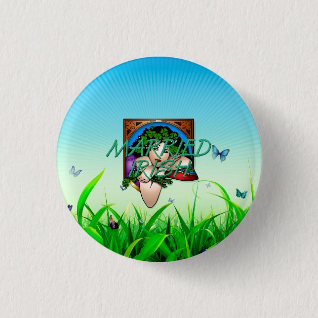 TEE Married Irish 1 Inch Round Button (Front)